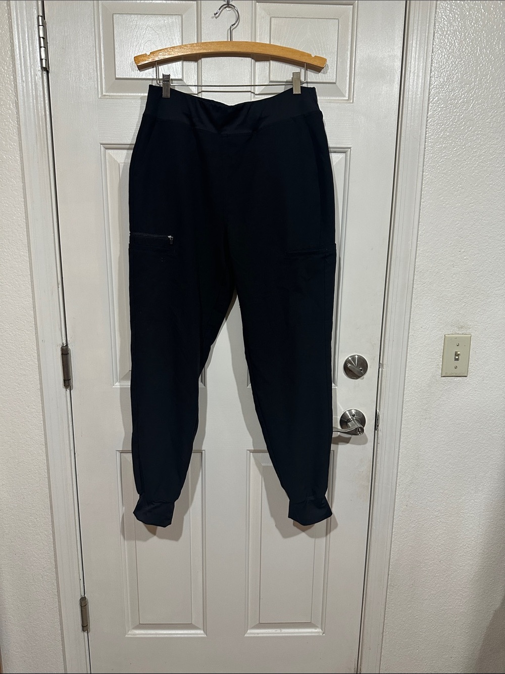 White Cross Black Women’s  scrubs Jogger pants
